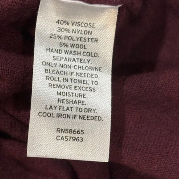 Caslon Turtleneck Tunic Turtleneck Sweater in Purple – Size Large - Picture 7 of 7